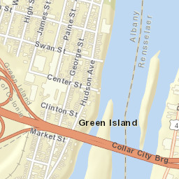 Green Island New York Street Map