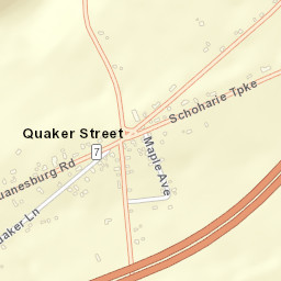 Quaker Street New York Street Map