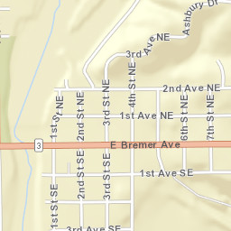 90 East Bremer Avenue, Waverly, IA 50677 Street Map