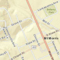 Mount Morris New York Street Map