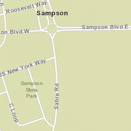 Sampson New York Street Map