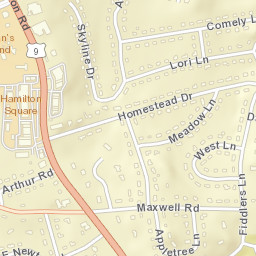 Newtonville New York Street Map