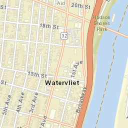 Watervliet New York Street Map