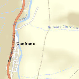 Canfranc Street Map