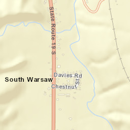 South Warsaw New York Street Map