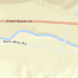 Crains Mills New York Street Map