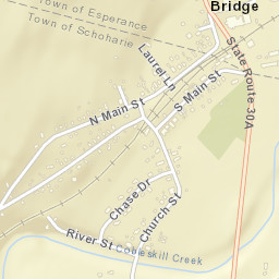 Central Bridge New York Street Map