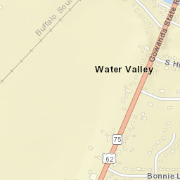 Water Valley New York Street Map
