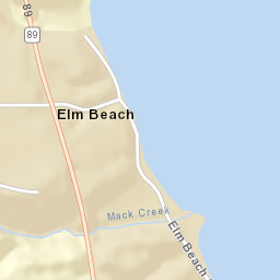 Elm Beach New York Street Map