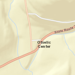 Otselic Center New York Street Map