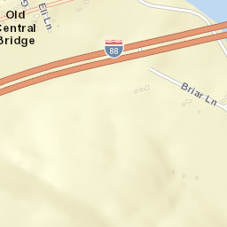 Old Central Bridge New York Street Map