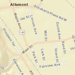 Altamont New York Street Map