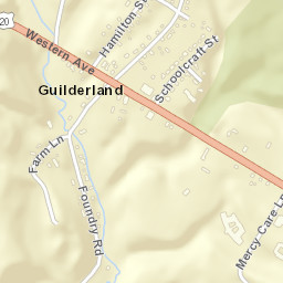 Guilderland New York Street Map