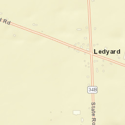 Ledyard New York Street Map