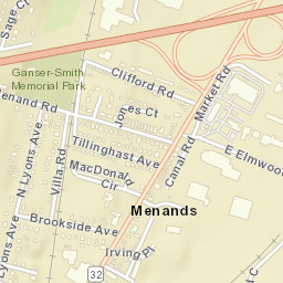 Menands New York Street Map