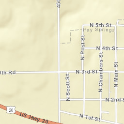 281 North Main Street, Hay Springs, NE Street Map