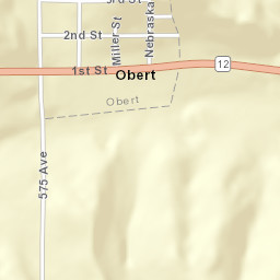 215 NE-12, Obert, NE 68757, USA Street Map