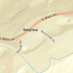 Smyrna New York Street Map