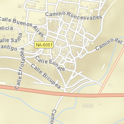 Obanos Street Map
