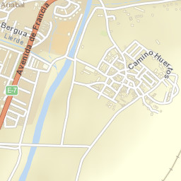 Villanúa Street Map