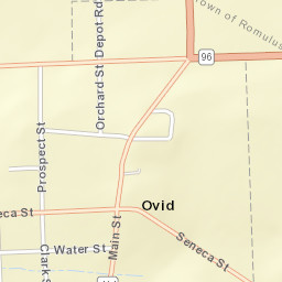 Ovid New York Street Map