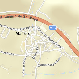 Mañeru Street Map