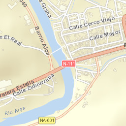 Puente la Reina Street Map