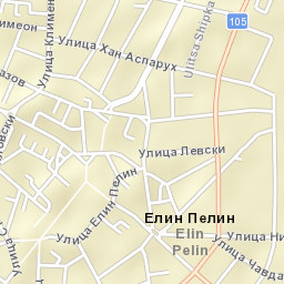Elin Pelin Street Map