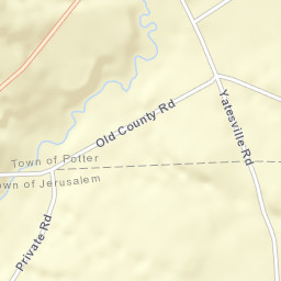 Yatesville New York Street Map