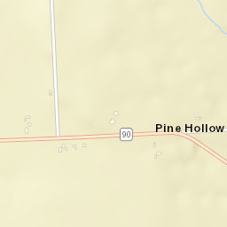 Pine Hollow New York Street Map