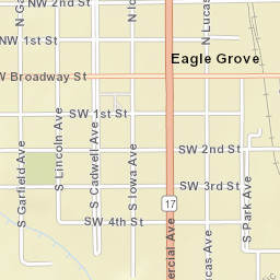 116 North Garfield Avenue Eagle Grove Street Map