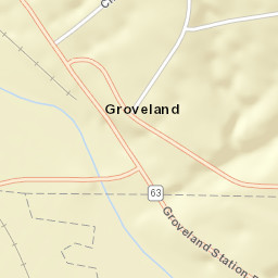 Groveland New York Street Map
