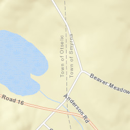 Beaver Meadow New York Street Map