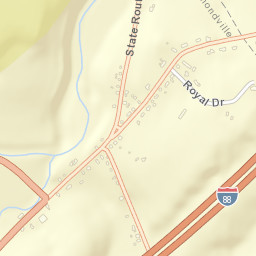 Warnerville New York Street Map