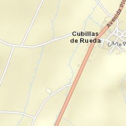 Cubillas de Rueda Street Map