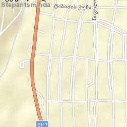 Step’antsminda Street Map