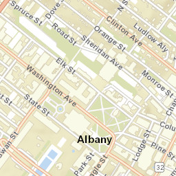 Albany New York Street Map