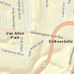 Defreestville New York Street Map