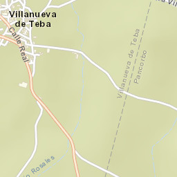 Villanueva de Teba Street Map