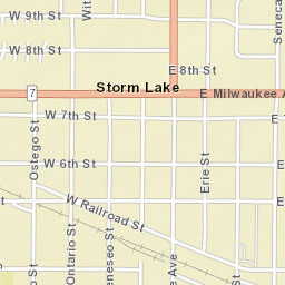 622 Lake Avenue, Storm Lake, IA 50588, USA Street Map