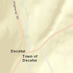 Decatur New York Street Map