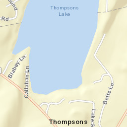 Thompsons Lake New York Street Map