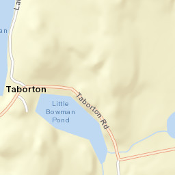 Taborton New York Street Map