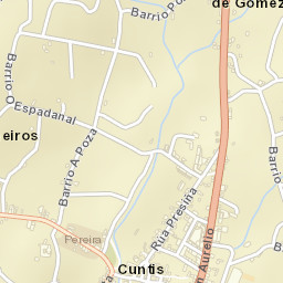 Cuntis Street Map