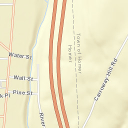 Homer New York Street Map