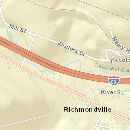 Richmondville New York Street Map