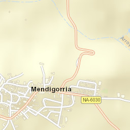 Mendigorría Street Map