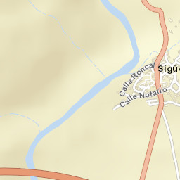 Sigüés Street Map