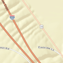 West Sparta New York Street Map