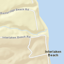 Interlaken Beach New York Street Map
